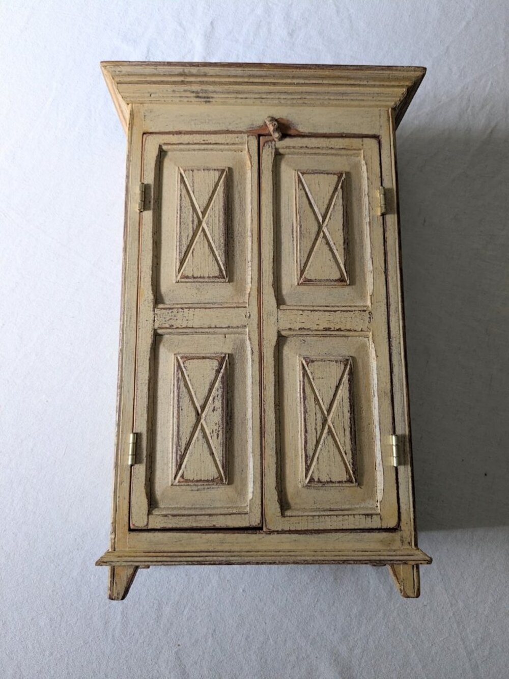 Vintage Mini Desk/Table Top Storage Cabinet